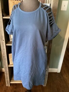 NWT teal blue sac dress ladies small
